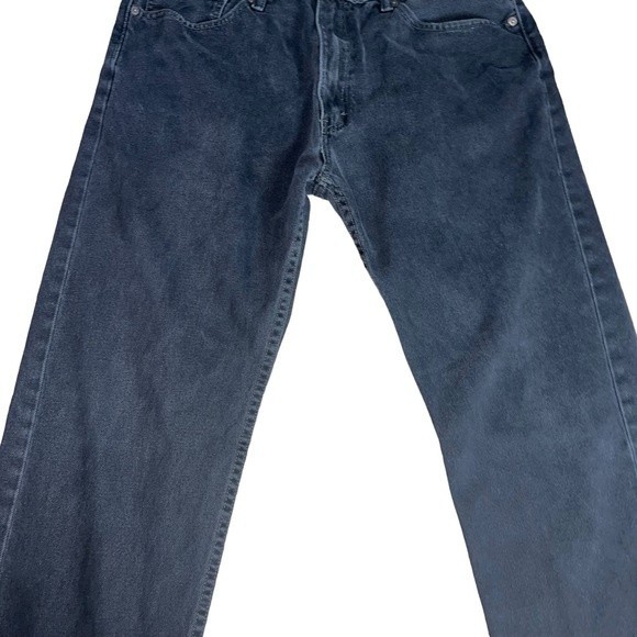 Levi’s Black 505 Jeans 38x32 Denim Regular Fit Straight - Picture 4 of 12